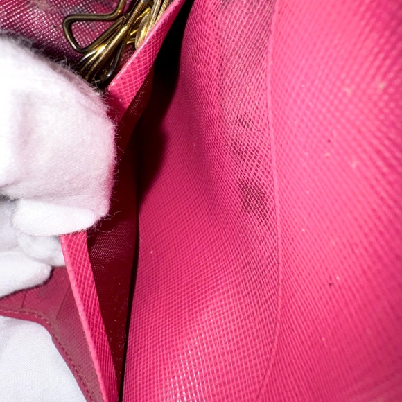 Prada Saffiano Leather Key Case 6 Key Holder - Pink Fuschia - Picture 11 of 14